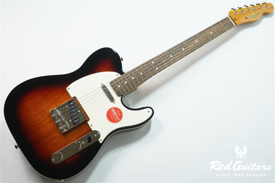 Squier Classic Vibe '60s Custom, Telecaster, 3-Color Sunburst, Guitarra Eléctrica