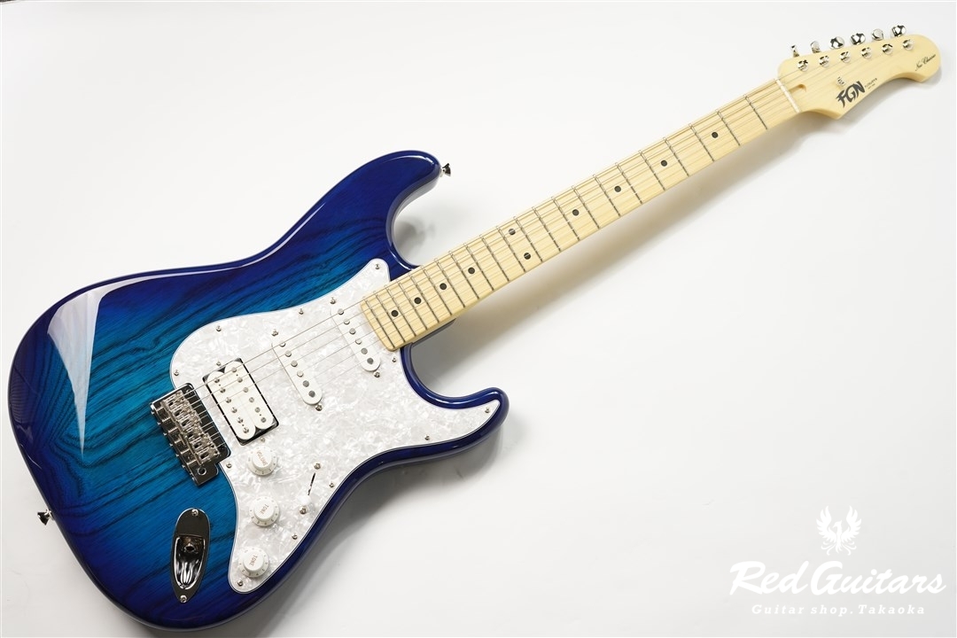 FUJIGEN Neo Classic NST11MAH - See-Thru Blue Burst | Red Guitars 