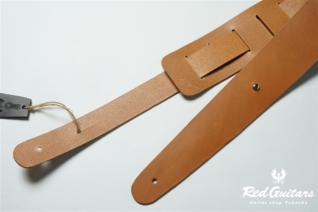 Ruhe+ Plain Leather - Camel & Round/S | Red Guitars Online Store