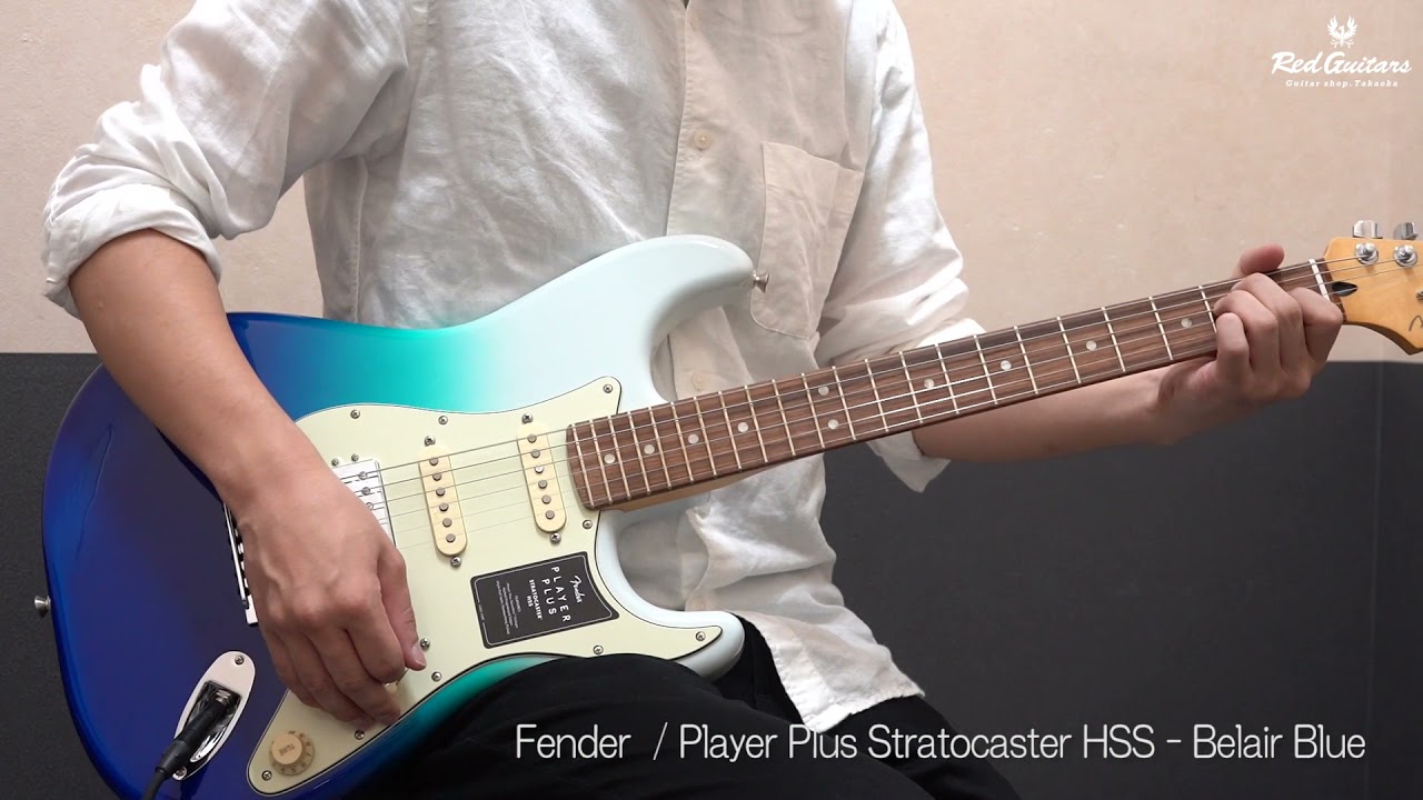 Player Plus Stratocaster HSS - Belair Blue