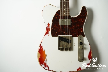 XTC-2 Olympic White Over Cherry Burst Heavy Aged / Alder / RM-R