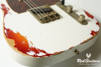 XTC-2 Olympic White Over Cherry Burst Heavy Aged / Alder / RM-R