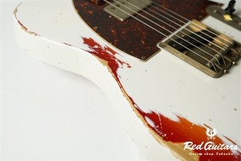 XTC-2 Olympic White Over Cherry Burst Heavy Aged / Alder / RM-R