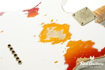 XTC-2 Olympic White Over Cherry Burst Heavy Aged / Alder / RM-R