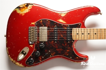 XSC-2 Candy Apple Red over 2TB Heavy Aged / Ash / RM-RM #3307