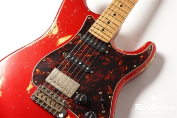 XSC-2 Candy Apple Red over 2TB Heavy Aged / Ash / RM-RM #3307