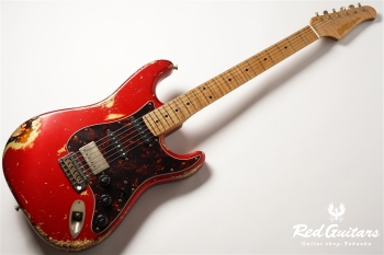 XSC-2 Candy Apple Red over 2TB Heavy Aged / Ash / RM-RM #3307