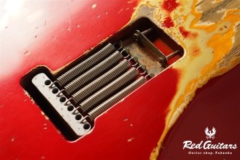 XSC-2 Candy Apple Red over 2TB Heavy Aged / Ash / RM-RM #3307