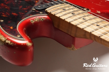 XSC-2 Candy Apple Red over 2TB Heavy Aged / Ash / RM-RM #3307
