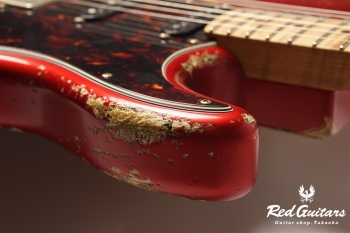 XSC-2 Candy Apple Red over 2TB Heavy Aged / Ash / RM-RM #3307