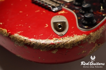 XSC-2 Candy Apple Red over 2TB Heavy Aged / Ash / RM-RM #3307