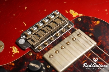 XSC-2 Candy Apple Red over 2TB Heavy Aged / Ash / RM-RM #3307