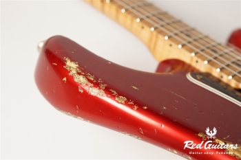 XSC-2 Candy Apple Red over 2TB Heavy Aged / Ash / RM-RM #3307