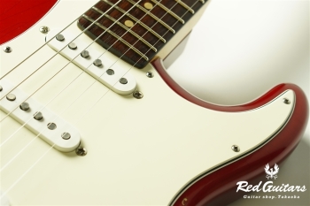 Custom Order Retro Series ST Brazilian Rosewood FB - Candy Apple Red