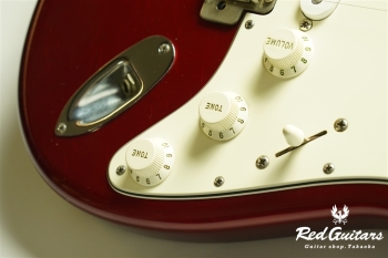 Custom Order Retro Series ST Brazilian Rosewood FB - Candy Apple Red