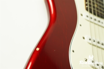 Custom Order Retro Series ST Brazilian Rosewood FB - Candy Apple Red