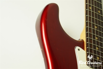 Custom Order Retro Series ST Brazilian Rosewood FB - Candy Apple Red