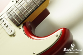 Custom Order Retro Series ST Brazilian Rosewood FB - Candy Apple Red