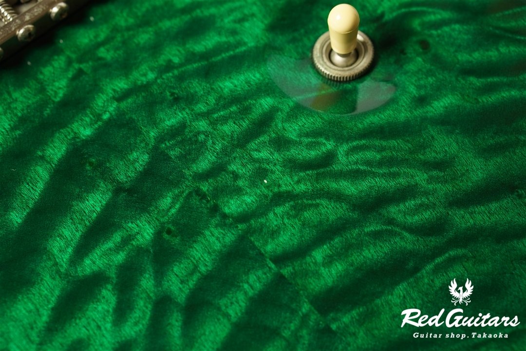 Custom24 10top Quilt Roseneck - Emerald Green