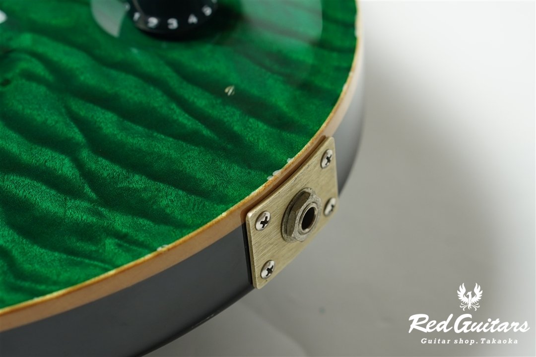 Custom24 10top Quilt Roseneck - Emerald Green