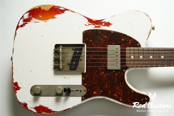 XTC-2 Olympic White Over Cherry Burst Heavy Aged / Alder / RM-R