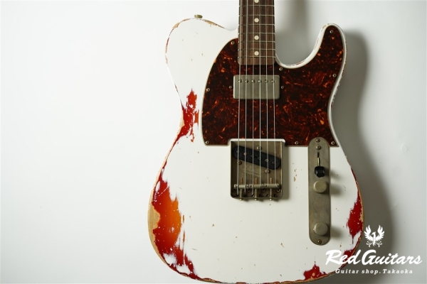 XTC-2 Olympic White Over Cherry Burst Heavy Aged / Alder / RM-R