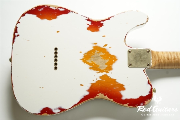 XTC-2 Olympic White Over Cherry Burst Heavy Aged / Alder / RM-R