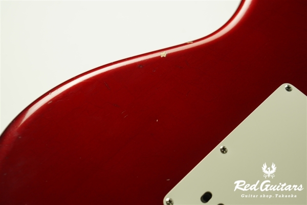 Custom Order Retro Series ST Brazilian Rosewood FB - Candy Apple Red