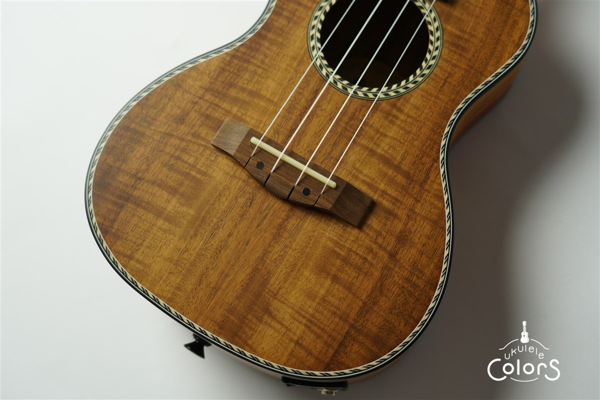 Bamboo Koa Concert Ukulele w/EQ | ウクレレカラーズ Online Store