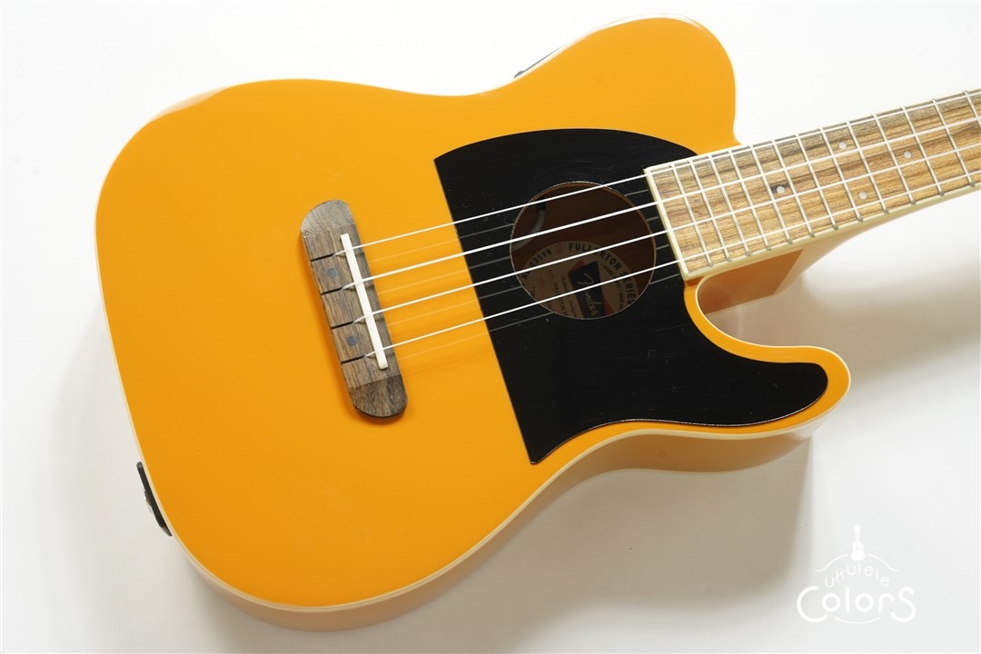 Fender Fullerton Tele Lake Acoustic-Electric Blonde Fender（フェンダー）/Fullerton Tele Uke LPB 2023年コンサートエレクトリック・ウクレレ