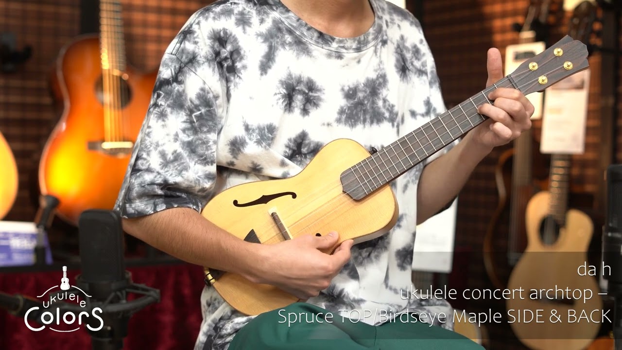 ukulele concert archtop – Spruce TOP/Birdseye Maple SIDE & BACK