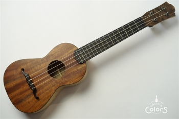 ukulele concert 14f std. – Cuban Mahogany TOP/Spalted Maple SIDE & BACK