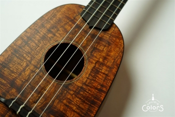 ukulele concert 14f pineapple - Curly hawaiian koa TOP/Ovangkol SIDE&BACK