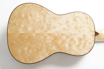 ukulele tenor 14f std. w Curly Hawaiian Mango Top / Birds Eye Maple Side & Back