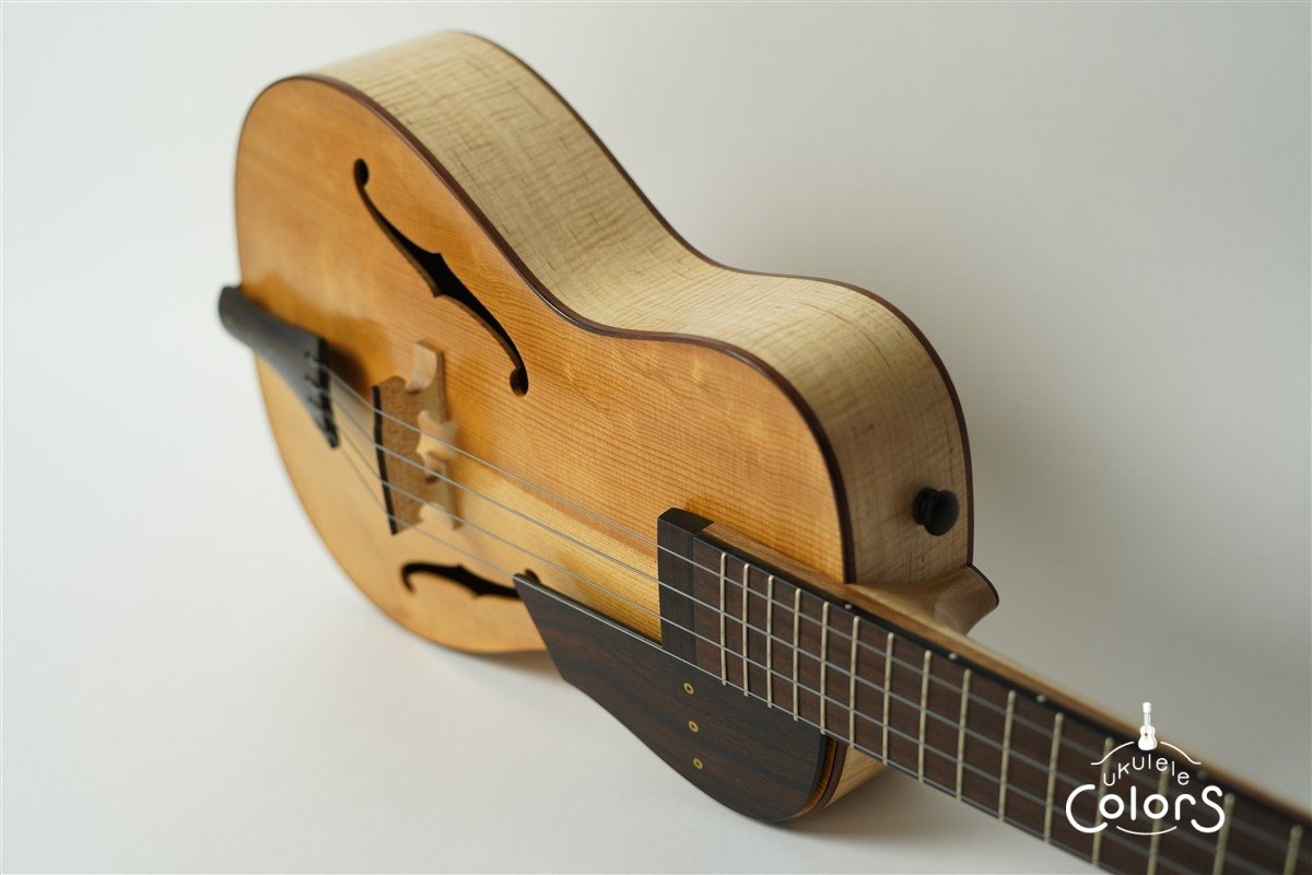 ukulele tenor 15f archtop - Spruce TOP/Curly Maple #2