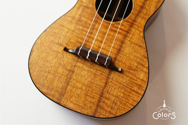 ukulele concert 14f std. - Curly hawaiian koa TOP/Riogrande-parisandre SIDE&BACK