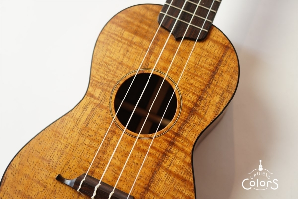 ukulele concert 14f std. - Curly hawaiian koa TOP/Riogrande-parisandre SIDE&BACK