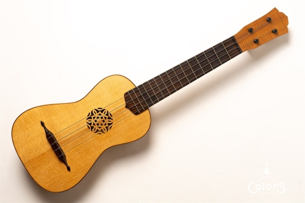 ukulele concert 13f r.a. / Spruce TOP/Figured Maple SIDE & BACK