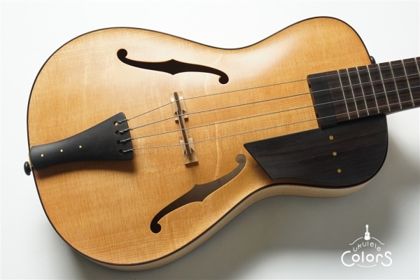 ukulele tenor 15f archtop - Spruce TOP/Curly Maple #1