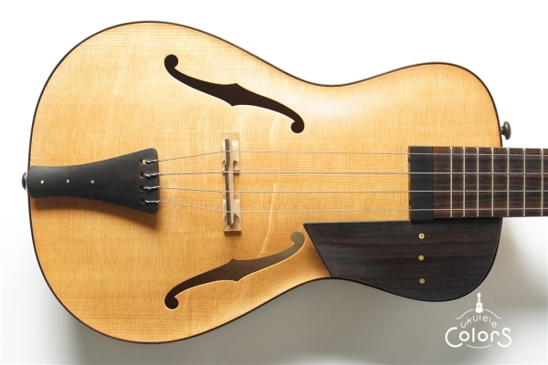 ukulele tenor 15f archtop - Spruce TOP/Curly Maple #1