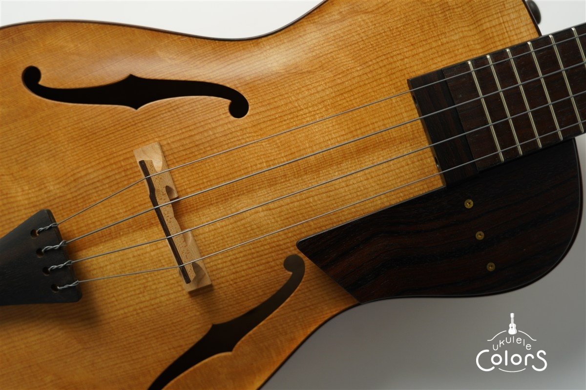 ukulele tenor 15f archtop - Spruce TOP/Curly Maple #2