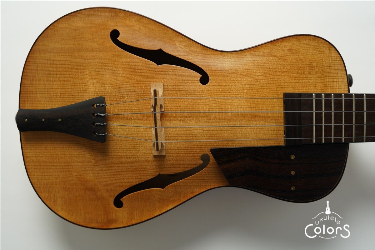 ukulele tenor 15f archtop - Spruce TOP/Curly Maple #2