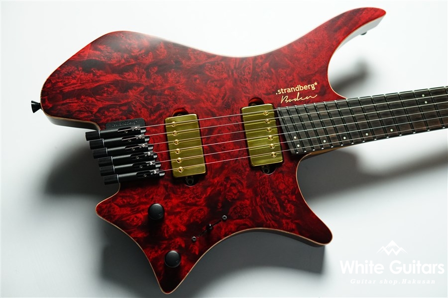 strandberg Boden J6 Custom - Red Tiger Semi Gloss | White Guitars 