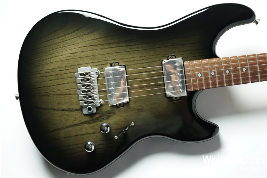 KAMINARI Liquid-2 - See-through Metalic Black Burs | White Guitars 