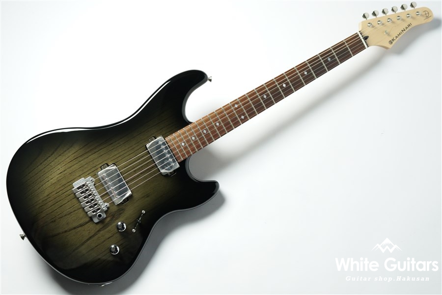 KAMINARI Liquid-2 - See-through Metalic Black Burs | White Guitars 