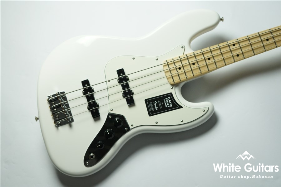 Fender Player Jazz Bass - Polar White | White Guitars Online Store