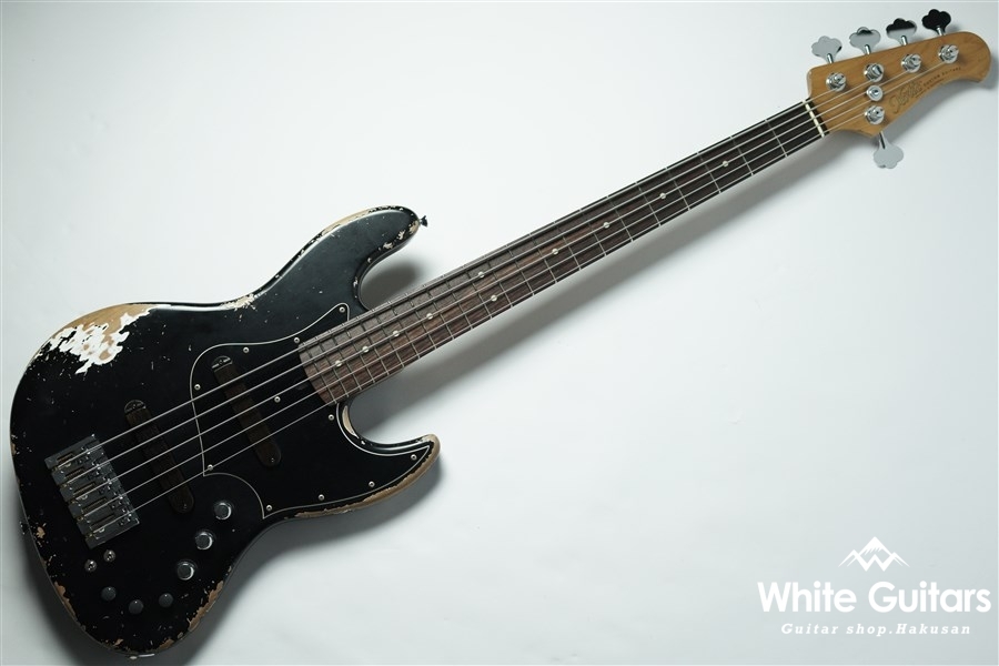 Xotic XJ-1T 5st Alder/RSM-R Heavy Aged - Black #2450 | White 