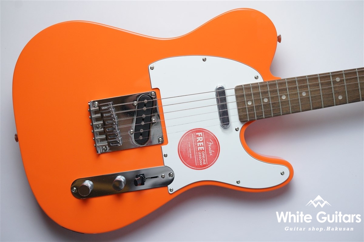 Squier by Fender AFFINITY SERIES TELECASTER - Competition Orange | White  Guitars Online Store