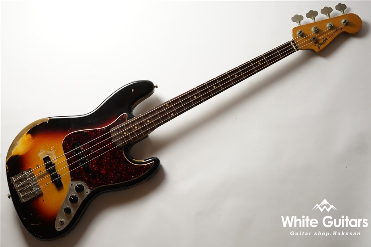 Fender Custom Shop Jaco Pastorius Relic Jazz Bass Modified | White 