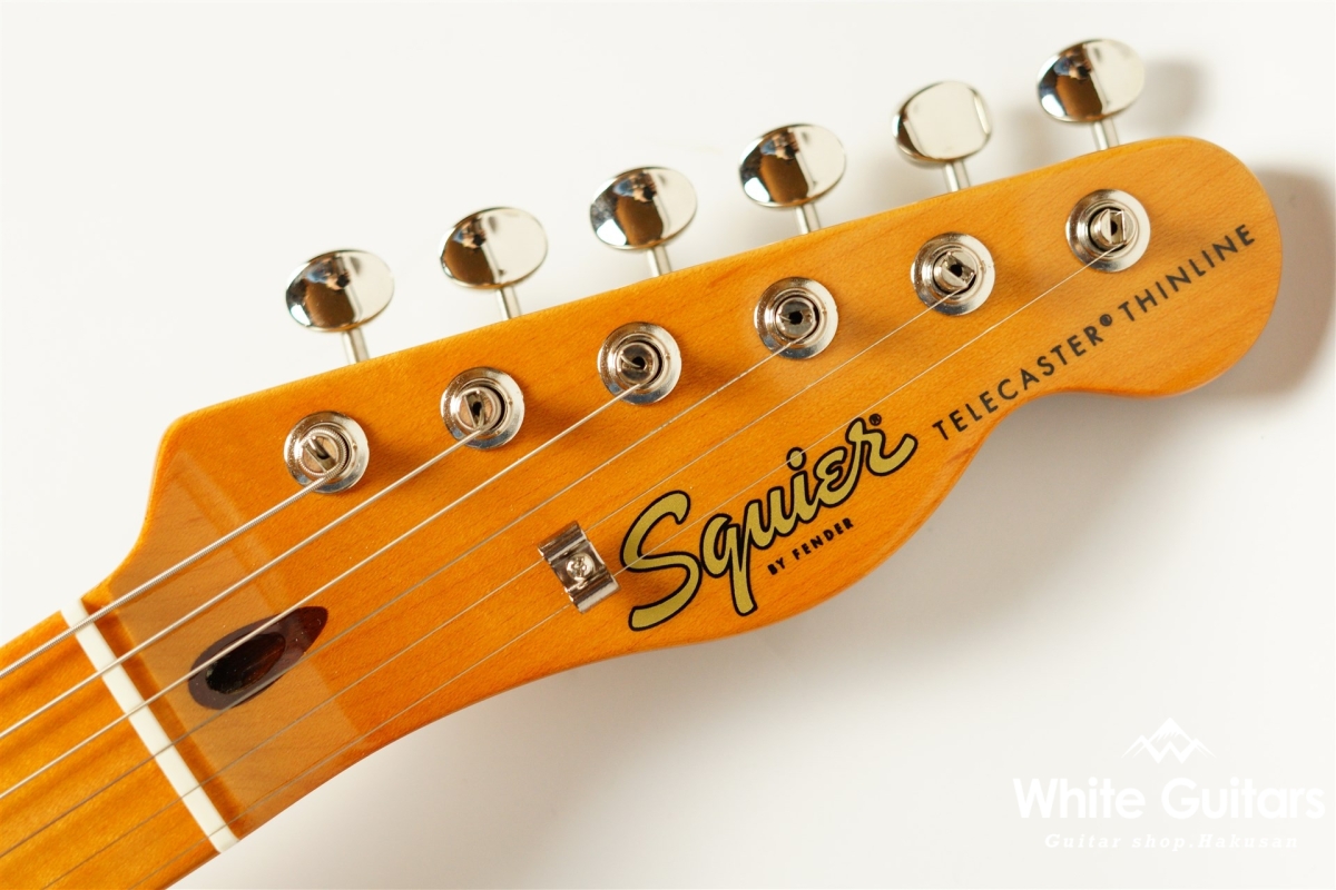 Squier By Fender Classic Vibe ‘60s Telecaster Thinline Aztec Gold White Guitars Online Store